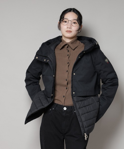 CAPEHORN（ケープホーン）の「CAPE HORN/CASABLANCA（ダウンジャケット/コート・レディース・ブラック/アイボリー・42/44）」の16枚目の写真