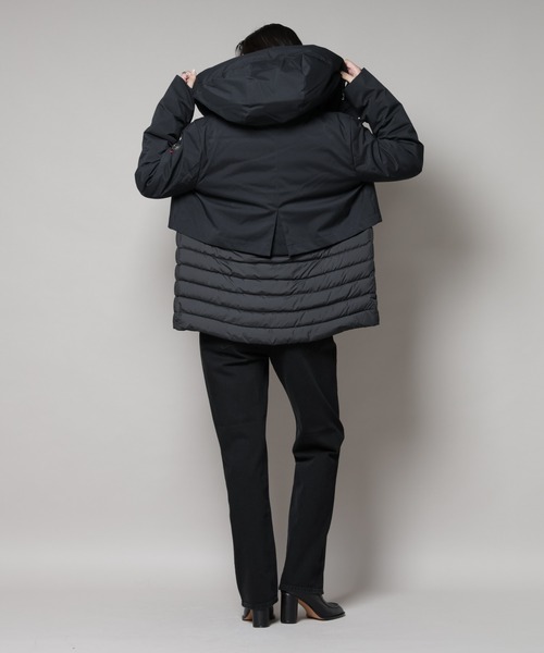 CAPEHORN（ケープホーン）の「CAPE HORN/CASABLANCA（ダウンジャケット/コート・レディース・ブラック/アイボリー・42/44）」の19枚目の写真