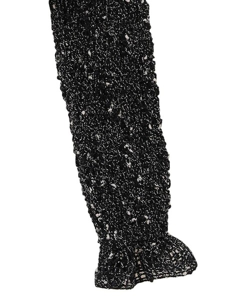 CLANE MIX MESH GATHER SHIRT ブラック 1 CLANE/MIX MESH GATHER SHIRT｜Daytona Park(FREAK'S STORE公式通販)