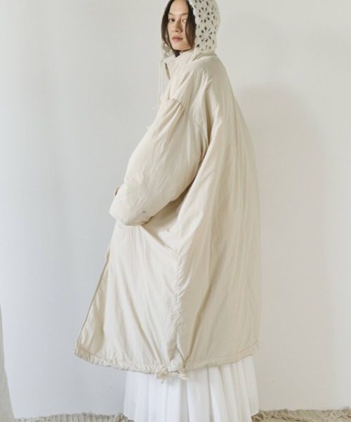 Libra Cue（リブラ キュー）の「2wayモンスターコート（ダウンジャケット/コート・レディース・ブラウン/アイボリー/ブラック・1/2）」の6枚目の写真