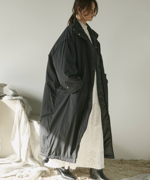 Libra Cue（リブラ キュー）の「2wayモンスターコート（ダウンジャケット/コート・レディース・ブラウン/アイボリー/ブラック・1/2）」の9枚目の写真