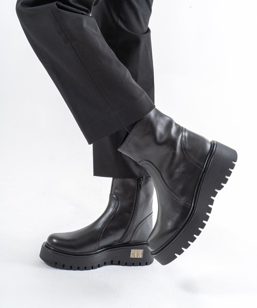 CORSO ROMA,9(コルソローマ)の「【CORSO ROMA,9】ショートブーツ ショート丈(ブーツ・レディース・ブラック・36/37/38/39)」の8枚目の写真