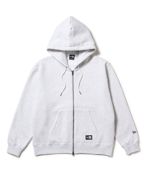 NEW ERA(ニューエラ)の「NEW ERA/ニューエラ 裏起毛 オーバーサイズド スウェット フルジップフーディー パーカー 14682667/14682668(パーカー・メンズ・ブラック/グレー・L/2XL/XL/M)」の1枚目の写真