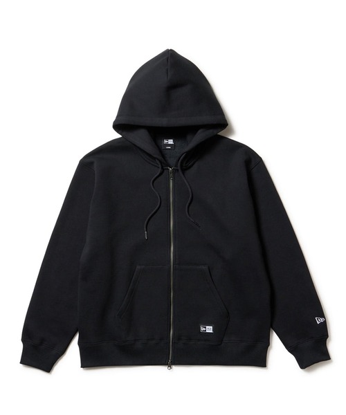 NEW ERA(ニューエラ)の「NEW ERA/ニューエラ 裏起毛 オーバーサイズド スウェット フルジップフーディー パーカー 14682667/14682668(パーカー・メンズ・ブラック/グレー・L/2XL/XL/M)」の2枚目の写真