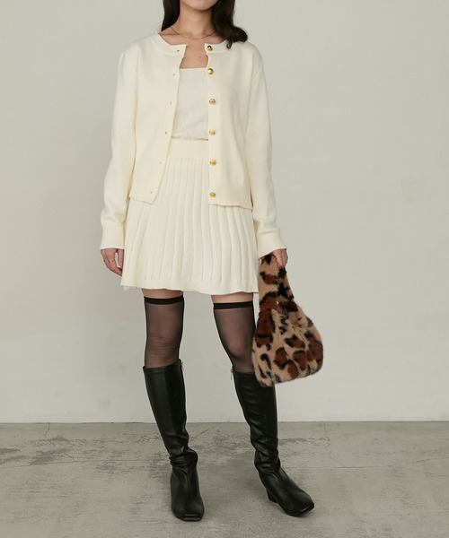 Cherir Mignon(シェリルミニョン)の「【Cherir Mignon】ファーギャザーハンドルバッグ(ハンドバッグ・レディース・アイボリー/ブラック/ベージュ系その他/グレー・FREE)」の21枚目の写真