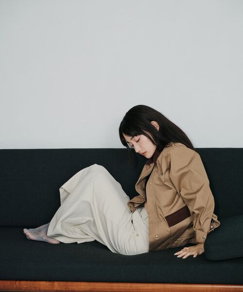 STRATA(エストラータ)の「ナローベルトポケットデザインスカート 【低身長・小柄女性】(スカート・レディース・ベージュ/ネイビー/ブラウン・XS/S)」の6枚目の写真