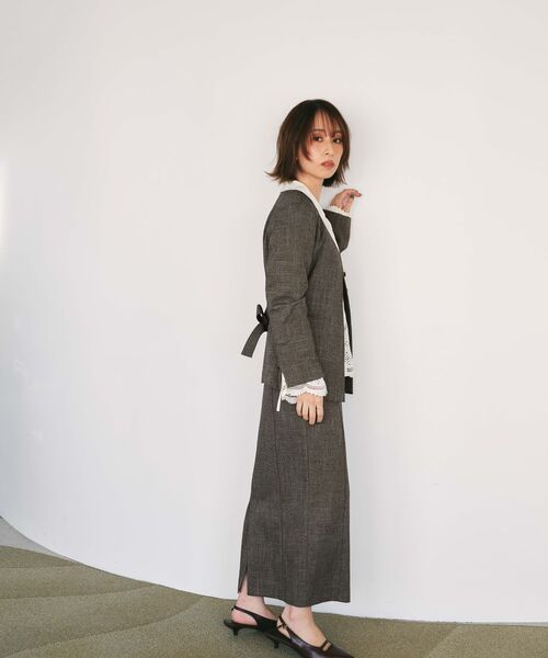 STRATA(エストラータ)の「ナローベルトポケットデザインスカート 【低身長・小柄女性】(スカート・レディース・ベージュ/ネイビー/ブラウン・XS/S)」の15枚目の写真