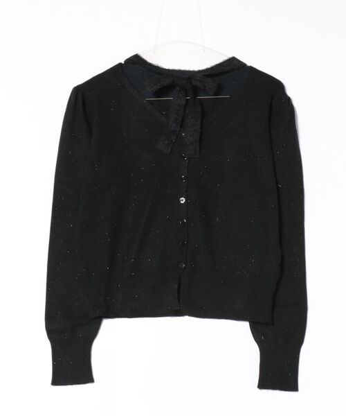 Lace Ladies(レースレディース)の「Vネック チョーカーリボン 肩ギャザー ニット トップス(ニット/セーター・レディース・ブラック/アイボリー・FREE)」の18枚目の写真