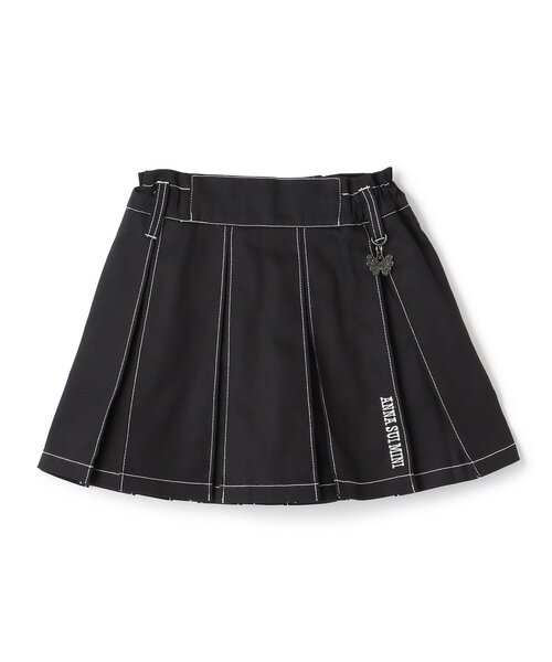 ANNA SUI mini ブラックスパッツ 150 セール】ベルトつきツイルスカート+1分丈スパッツ（スカート）｜ANNA