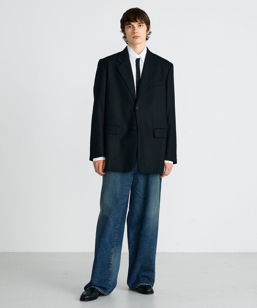 EDITION（エディション）の「Super160's ウールギャバジャコット（テーラードジャケット・メンズ・ブラック・S/M）」の6枚目の写真