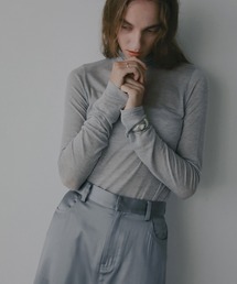 MANOF（マノフ）の「CASHMERE SILK SHEER TURTLE CUT TOPS（Tシャツ/カットソー）」