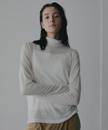 CASHMERE SILK SHEER TURTLE CUT TOPS