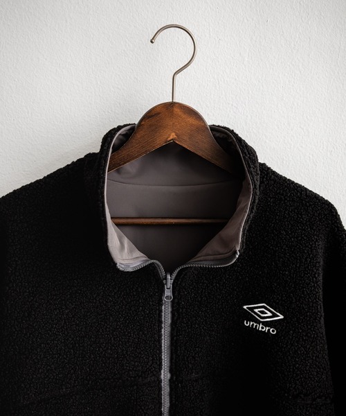 UMBRO 2wayリバーシブルワンポイントロゴ刺繍トラックボアジャケット UMBRO アンブロ 別注コラボ 2wayリバーシブルワンポイントロゴ刺繍