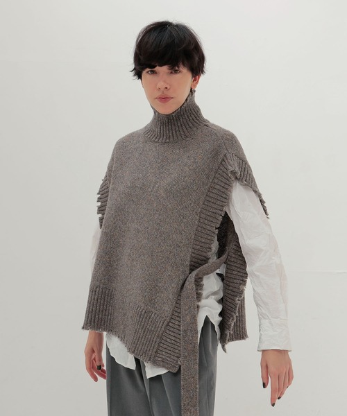 DRESSLAVE(ドレスレイブ)の「shine w/pe damage vest(シャイニーダメージベスト)(ベスト・レディース・ブラウン/ホワイト・38)」の2枚目の写真