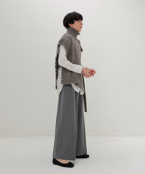DRESSLAVE(ドレスレイブ)の「shine w/pe damage vest(シャイニーダメージベスト)(ベスト・レディース・ブラウン/ホワイト・38)」の9枚目の写真