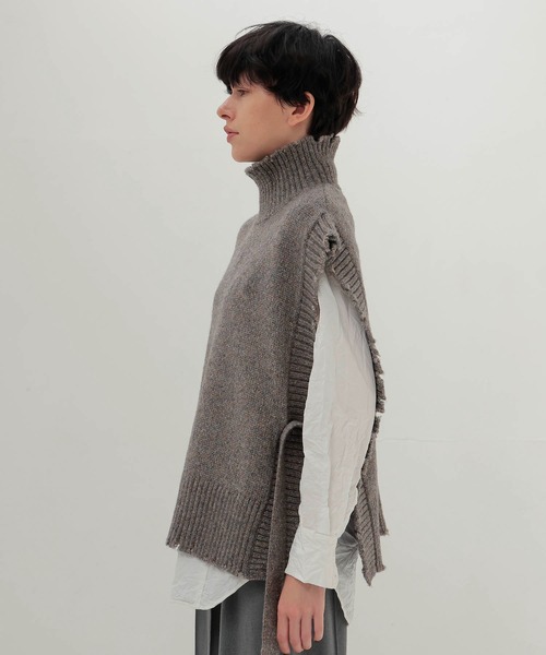 DRESSLAVE(ドレスレイブ)の「shine w/pe damage vest(シャイニーダメージベスト)(ベスト・レディース・ブラウン/ホワイト・38)」の11枚目の写真