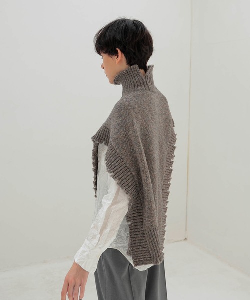 DRESSLAVE(ドレスレイブ)の「shine w/pe damage vest(シャイニーダメージベスト)(ベスト・レディース・ブラウン/ホワイト・38)」の15枚目の写真
