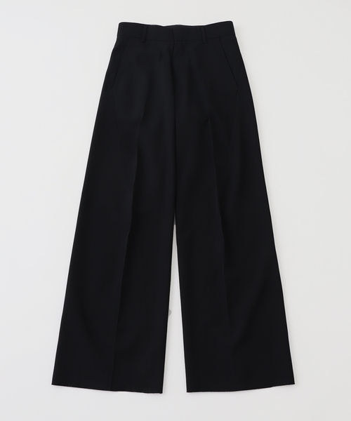 yukihashimoto スラックス YUKI HASHIMOTO(ユウキハシモト)のSIDE LINED TROUSERS BLACKの