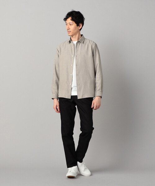 COMME CA MEN(コムサメン)の「ビーガンスエード レギュラーカラーシャツ(シャツ/ブラウス・メンズ・ライトグレー/ネイビー/ベージュ・XL/M/S/L)」の5枚目の写真
