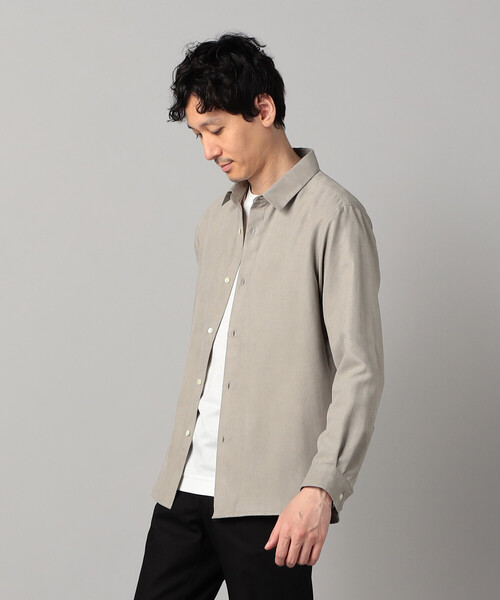 COMME CA MEN(コムサメン)の「ビーガンスエード レギュラーカラーシャツ(シャツ/ブラウス・メンズ・ライトグレー/ネイビー/ベージュ・XL/M/S/L)」の20枚目の写真
