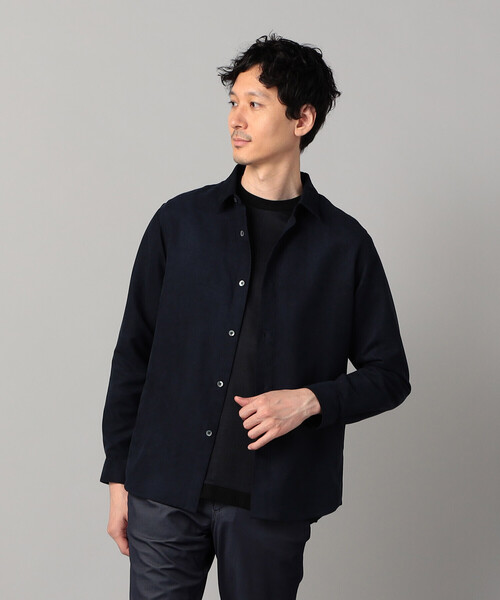 COMME CA MEN(コムサメン)の「ビーガンスエード レギュラーカラーシャツ(シャツ/ブラウス・メンズ・ライトグレー/ネイビー/ベージュ・XL/M/S/L)」の22枚目の写真