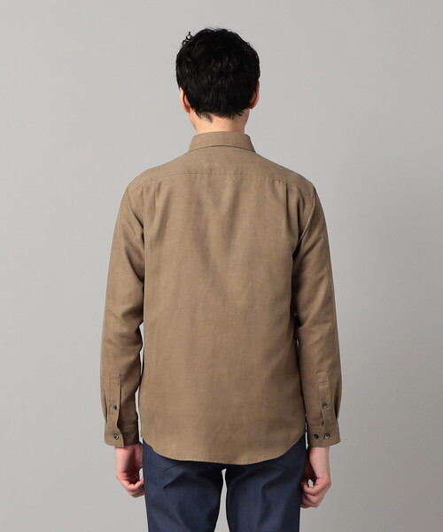COMME CA MEN(コムサメン)の「ビーガンスエード レギュラーカラーシャツ(シャツ/ブラウス・メンズ・ライトグレー/ネイビー/ベージュ・XL/M/S/L)」の18枚目の写真