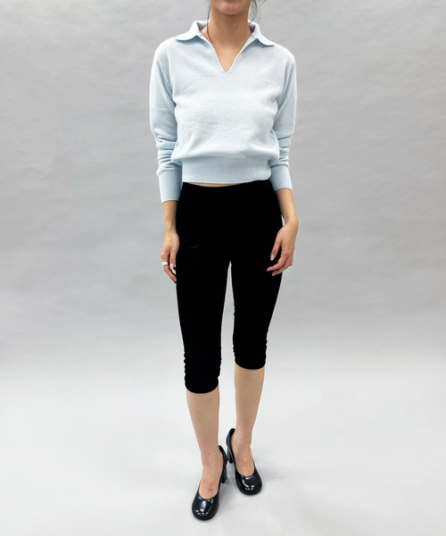 EDIT. FOR LULU（エディットフォールル）の「カシミヤスキッパートップ（ニット/セーター・レディース・サックスブルー/ブラウン/ホワイト・FREE）」の22枚目の写真