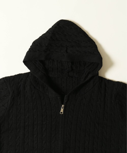 PHILLY（フィリー）の「コンパクトケーブルニットパーカー（パーカー・レディース・ホワイト/ブラック・FREE）」の15枚目の写真