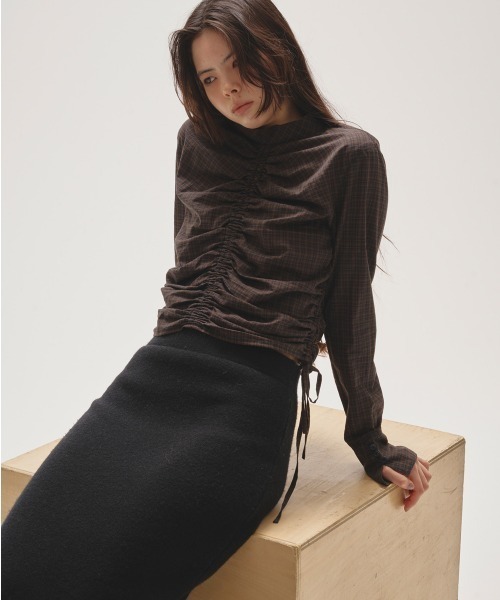 TODAYFUL（トゥデイフル）の「Checkgather Compact Blouse（シャツ