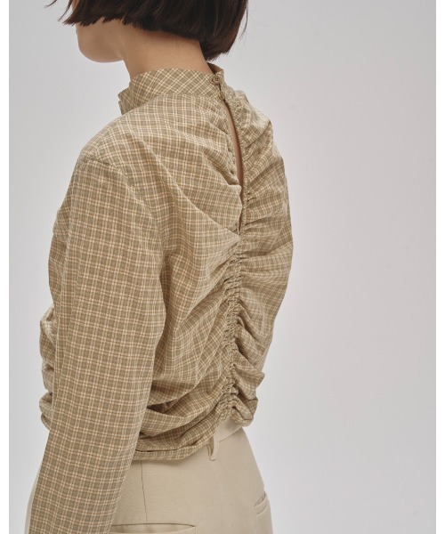 TODAYFUL（トゥデイフル）の「Checkgather Compact Blouse（シャツ