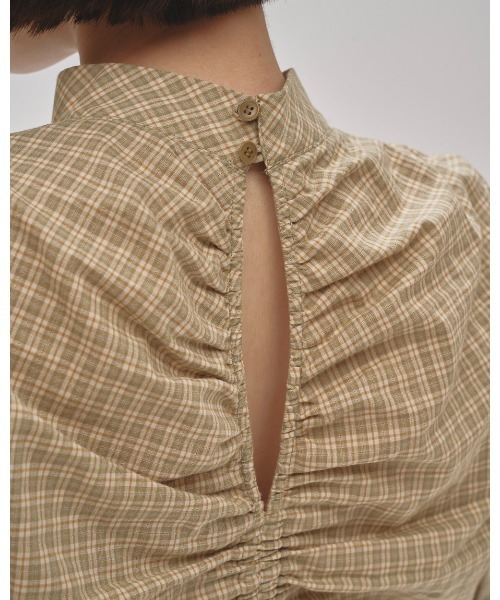 セール】Checkgather Compact Blouse（シャツ/ブラウス）｜TODAYFUL