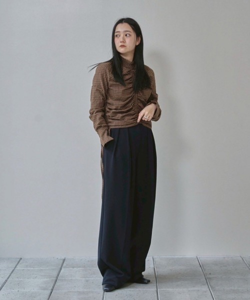 TODAYFUL（トゥデイフル）の「Checkgather Compact Blouse（シャツ