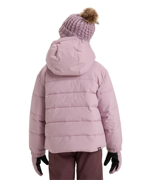 ROXY(ロキシー)の「SNOWYHILL PUFFY GIRL/ロキシーキッズスキースノーボードウェア(ジャケット)(マウンテンパーカー・キッズ・ブラック/ライラック・130/140/150)」の13枚目の写真