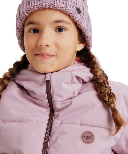 ROXY(ロキシー)の「SNOWYHILL PUFFY GIRL/ロキシーキッズスキースノーボードウェア(ジャケット)(マウンテンパーカー・キッズ・ブラック/ライラック・130/140/150)」の12枚目の写真