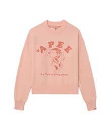 【美品】A BATHING APE ニット レディースM〜L AAPE BY A BATHING APE（エーエイプバイアベイシングエイプ） ニット