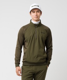 archivio グリーン ハーフジップアウター ハーフジップ」に該当するメンズのその他アウター（グリーン