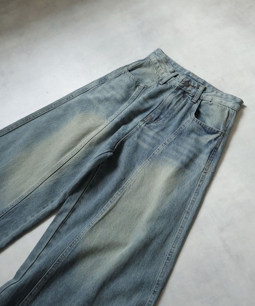 Ulysses(ユリシス)の「カーブワイドデニムパンツ(デニムパンツ・レディース・ライトブルー/ブラック・M/S)」の19枚目の写真