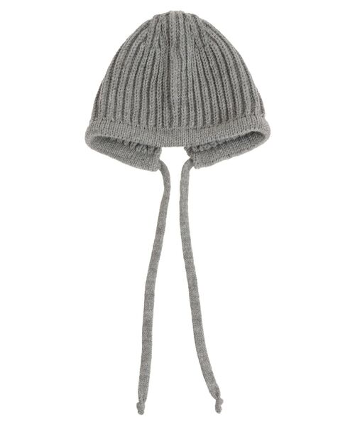 Ungrid（アングリッド）の「イヤーフラップニット帽（ニットキャップ/ビーニー・レディース・アイボリー/ヘザーグレー/チャコールグレー・FREE）」の4枚目の写真