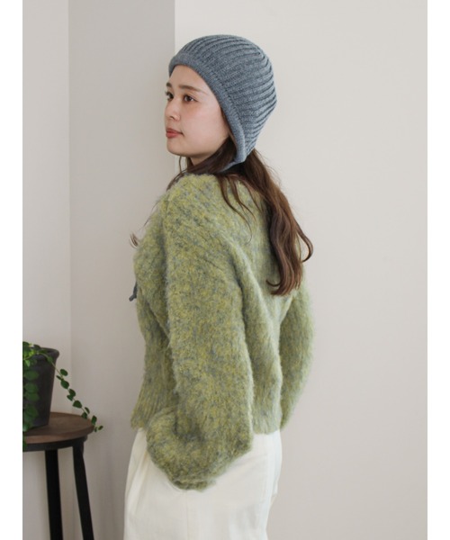 Ungrid（アングリッド）の「イヤーフラップニット帽（ニットキャップ/ビーニー・レディース・アイボリー/ヘザーグレー/チャコールグレー・FREE）」の22枚目の写真