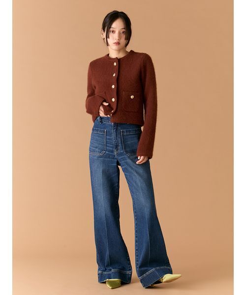 LILY BROWN（リリーブラウン）の「ストレートフレアデニムパンツ（デニムパンツ・レディース・ブラウン/ブルー/ライトブルー・0/1）」の19枚目の写真