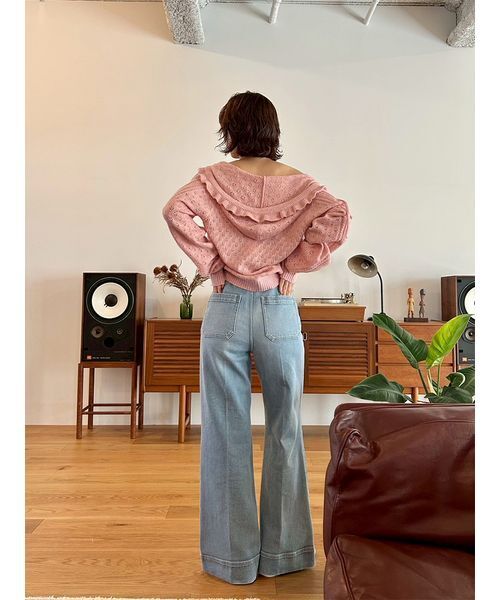 ストレートフレアデニムパンツ（デニムパンツ）｜LILY BROWN（リリー