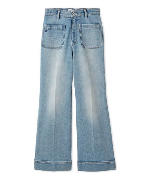 セール】ストレートフレアデニムパンツ（デニムパンツ）｜LILY BROWN