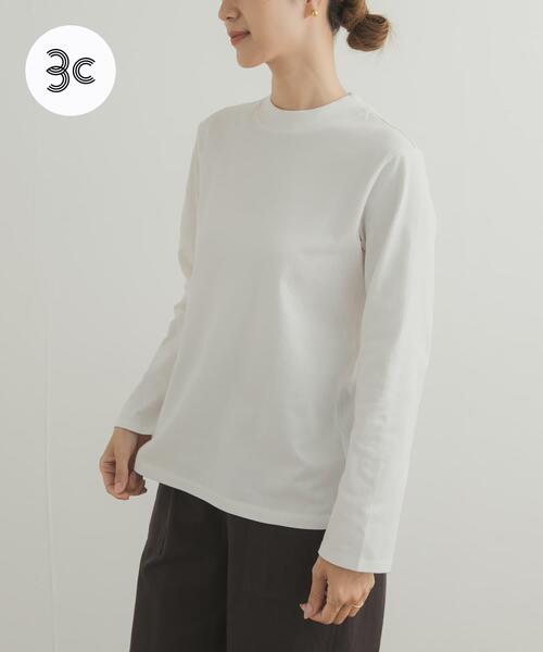 URBAN RESEARCH DOORS(アーバンリサーチドアーズ)の「Grow Organic ハイネックロングスリーブTシャツ(Tシャツ/カットソー・レディース・ブラウン/オフホワイト・MEDIUM)」の2枚目の写真