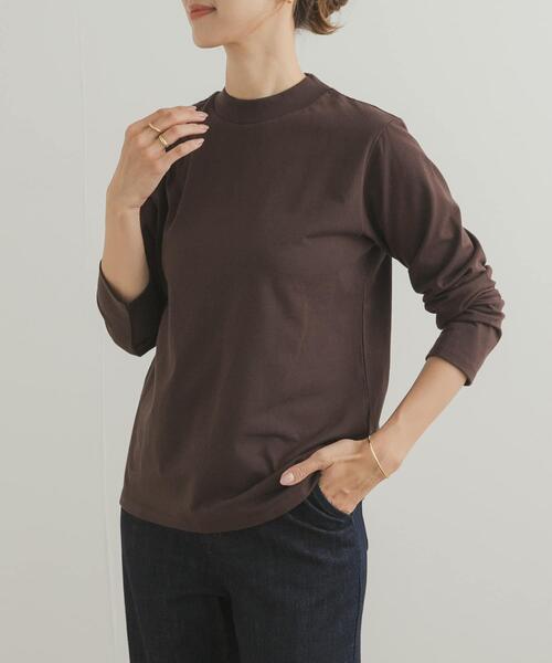 URBAN RESEARCH DOORS(アーバンリサーチドアーズ)の「Grow Organic ハイネックロングスリーブTシャツ(Tシャツ/カットソー・レディース・ブラウン/オフホワイト・MEDIUM)」の21枚目の写真