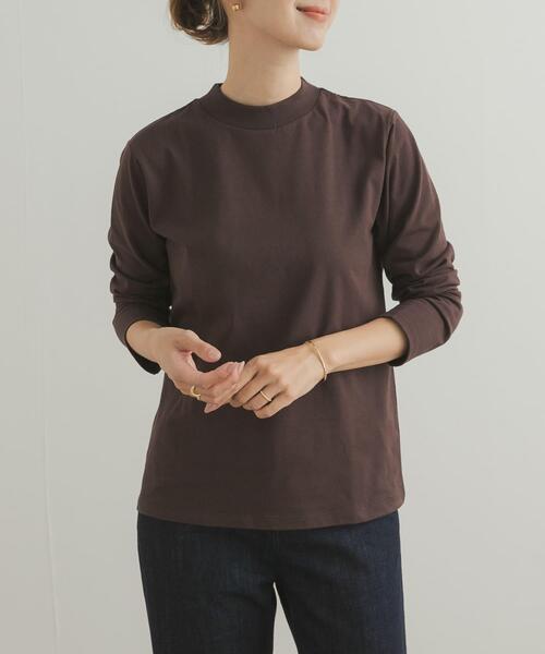 URBAN RESEARCH DOORS(アーバンリサーチドアーズ)の「Grow Organic ハイネックロングスリーブTシャツ(Tシャツ/カットソー・レディース・ブラウン/オフホワイト・MEDIUM)」の22枚目の写真