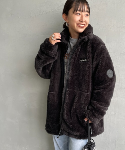＋phenix/プラスフェニックス] 別注 ボアフリース ジャケット【追加