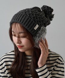 SETUP7（セットアップセブン）の「【SETUP7】ボア耳付き パッチワークニット帽 ワッチ FTL（ニットキャップ/ビーニー）」