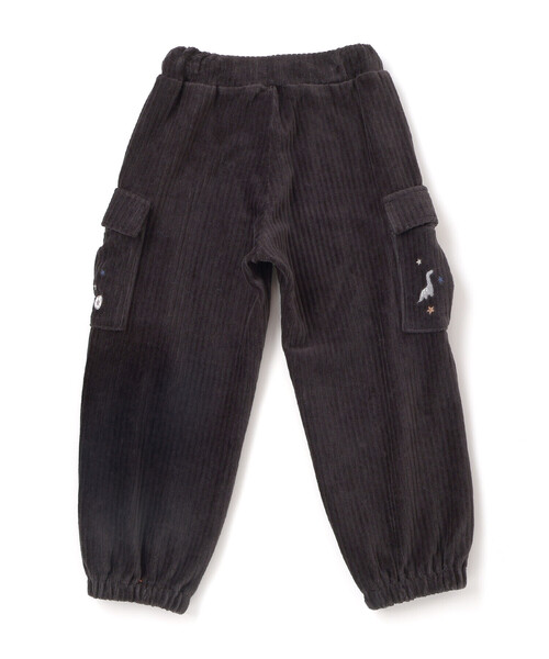 SLAP SLIP（スラップスリップ）の「ロケット＆ロボットポケット刺しゅうニットコールカーゴパンツ(80~130cm)（カーゴパンツ・キッズ・ブラック/グレー・80ｃｍ/120cm/130cm/110cm/100cm/90cm）」の7枚目の写真