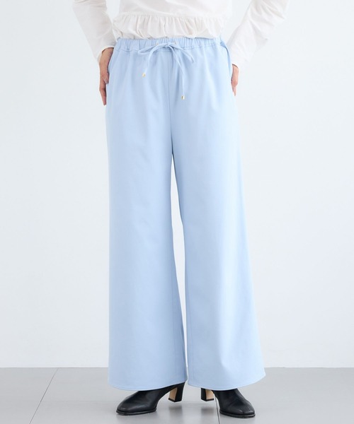 BARNYARDSTORM(バンヤードストーム)の「BARNYARDSTORM / ウォームツイルストレッチワイドパンツ / ハンドウォッシャブル【吸湿発熱】(その他パンツ・レディース・オフホワイト/ブラック/サックスブルー・M/S)」の6枚目の写真