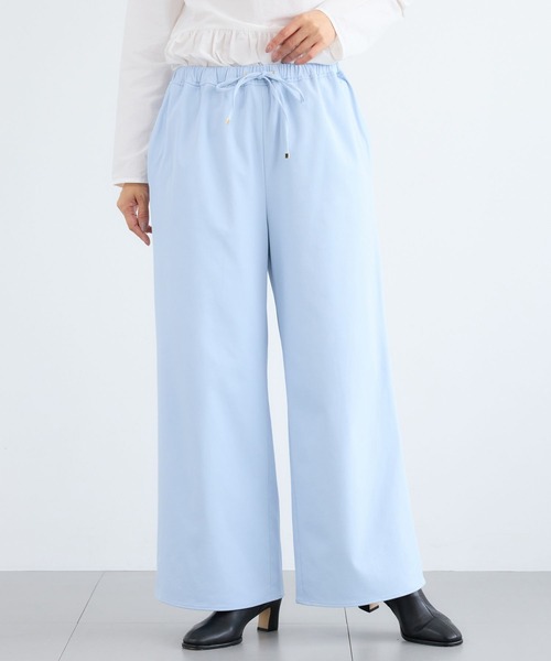 BARNYARDSTORM(バンヤードストーム)の「BARNYARDSTORM / ウォームツイルストレッチワイドパンツ / ハンドウォッシャブル【吸湿発熱】(その他パンツ・レディース・オフホワイト/ブラック/サックスブルー・M/S)」の7枚目の写真